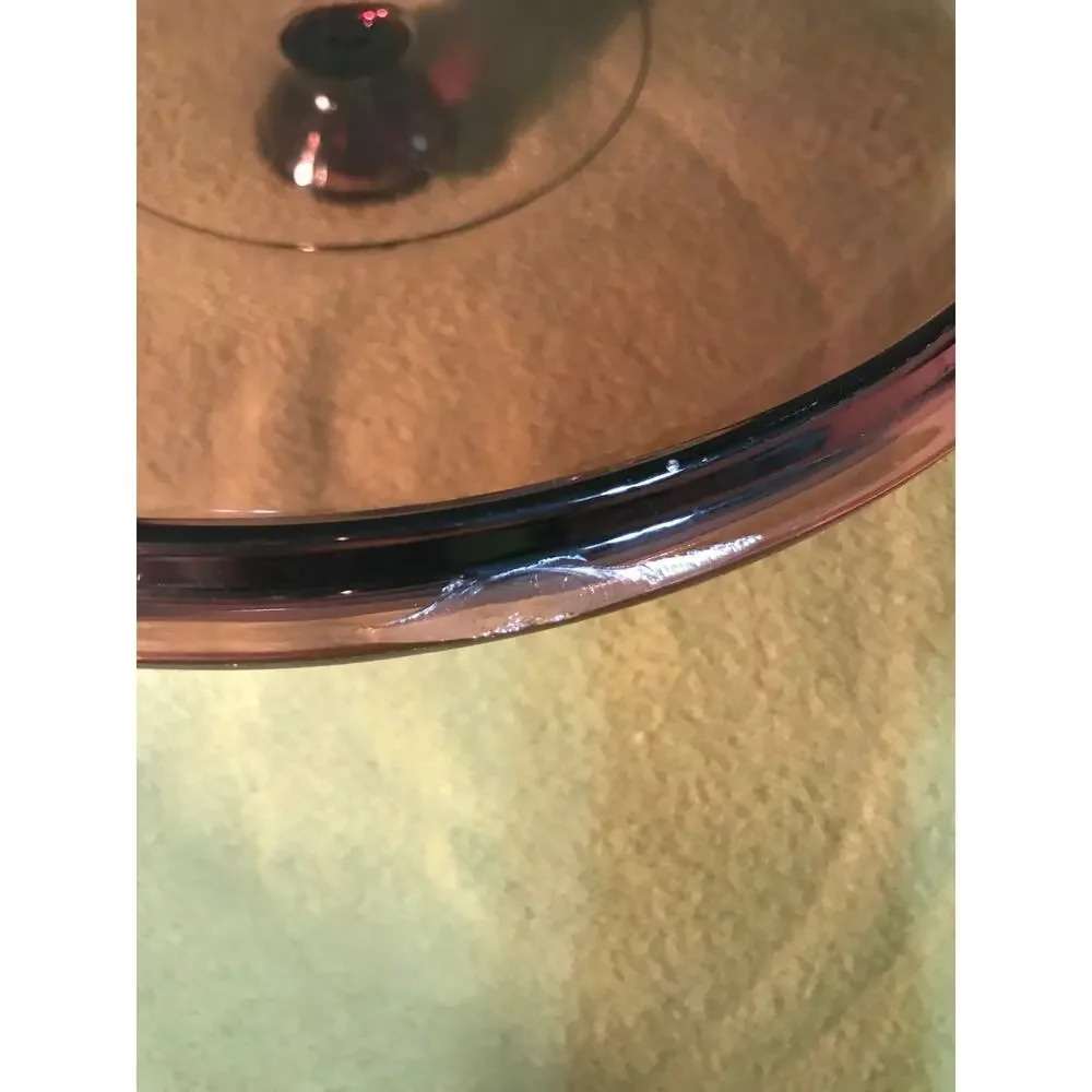 624C Corning Ware Vision Pyrex 624-C‎ Amber Glass Lid  8 1/4